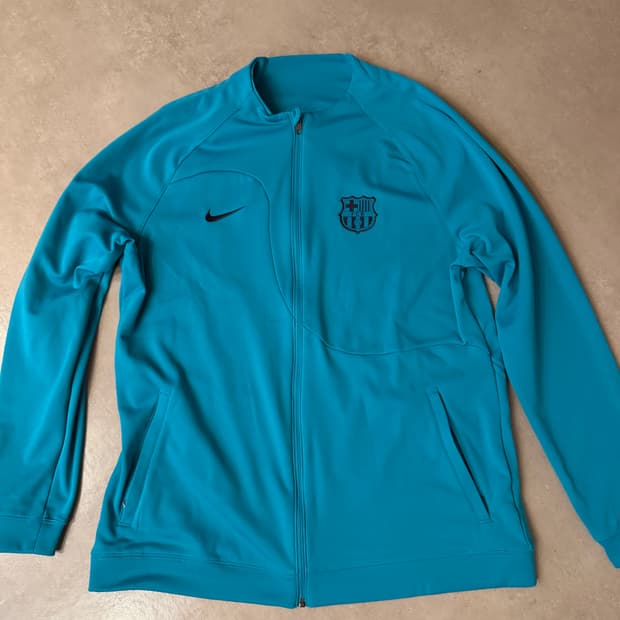 나이키 바르셀로나 아카데미 프로 니트 자켓 트랙탑 져지 에너지 썬더 블루