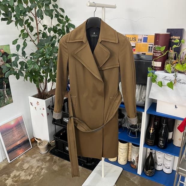 랑방컬렉션 벨티드 트렌치코트 82