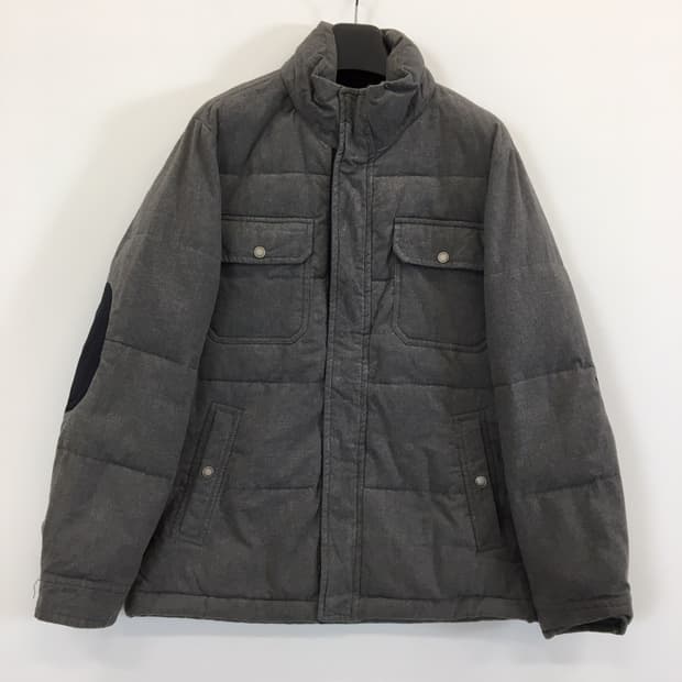 헨리코튼 은장 그레이 패딩점퍼 105 엘보패치 