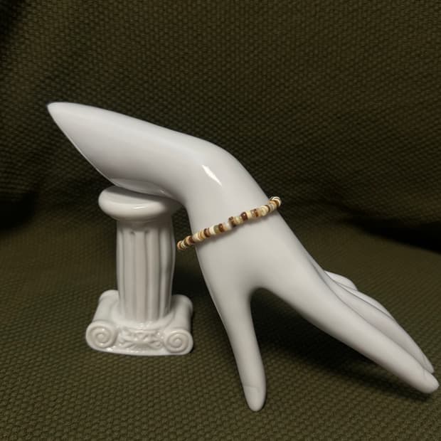 빈티지 브라운 믹스비즈 팔찌