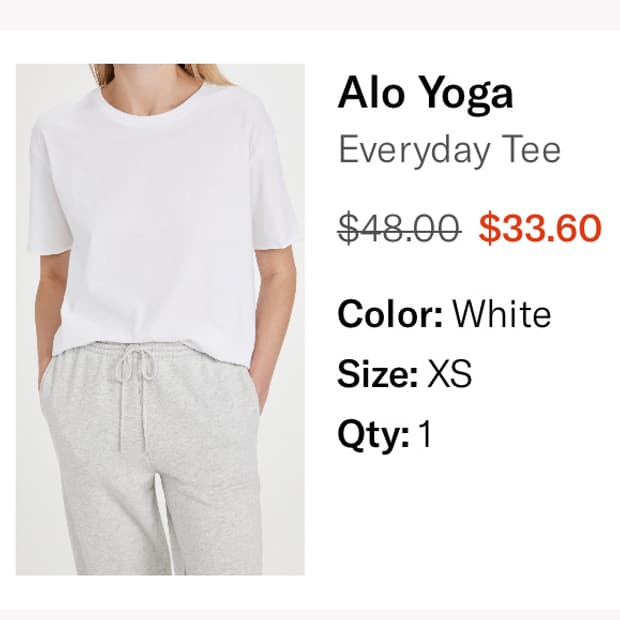 Alo yoga 티셔츠 