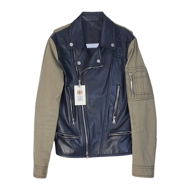 맨손 riri지퍼 라이더자켓