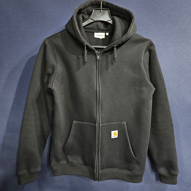 칼하트 차콜컬러 남성 100 기모 후드집업 