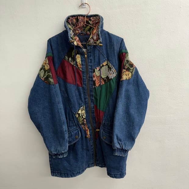 90s dew north heavy 청 데님 자켓 m