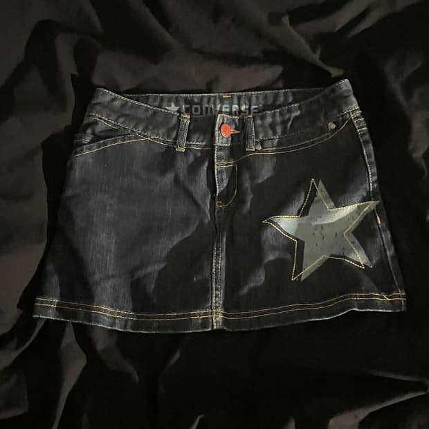 Converse 컨버스 별 프린팅 청스커트