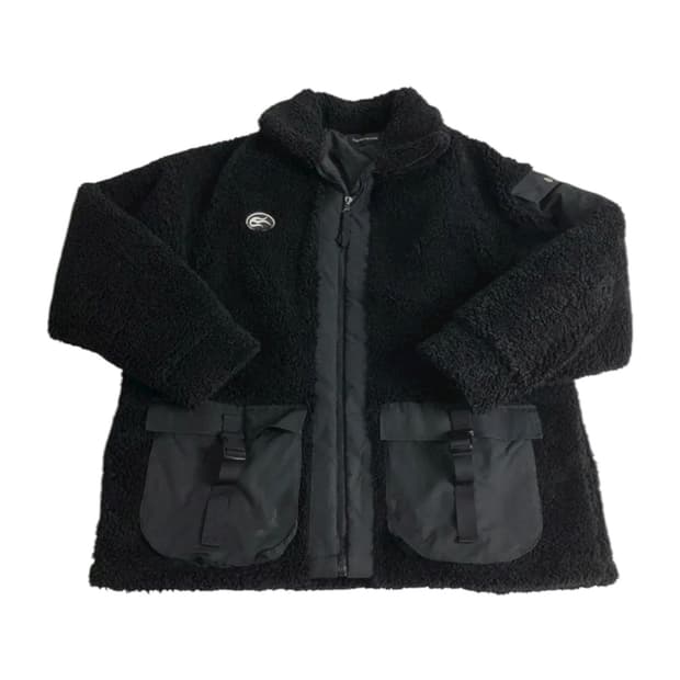 버클 포켓 쉐르파 플리스 자켓