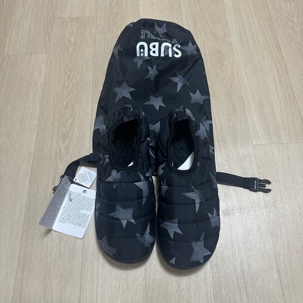 3 새상품 수부 스부 subu 패커블 패딩 슬리퍼 샌들 스타