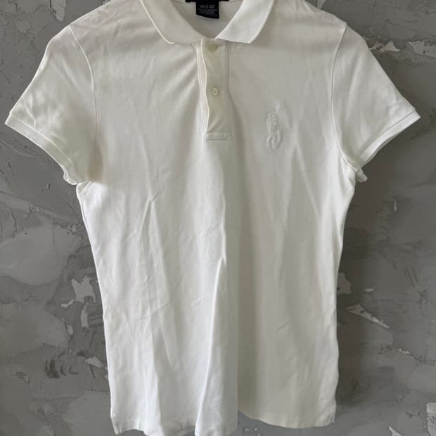 랄프로렌 GOLF 빅포니 화이트 카라티 사이즈 M