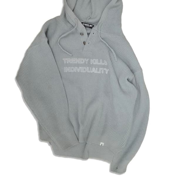 에씰미 니트 후드