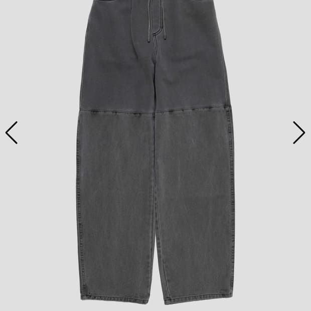 AMOMENTO WOMEN DRAWSTRING DENIM PANTS