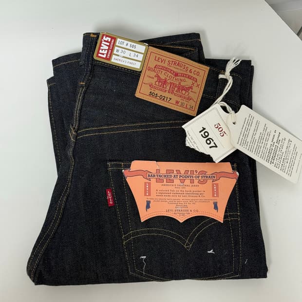 LVC 1967 505 레귤러 핏 셀비지 데님(W30/L34)