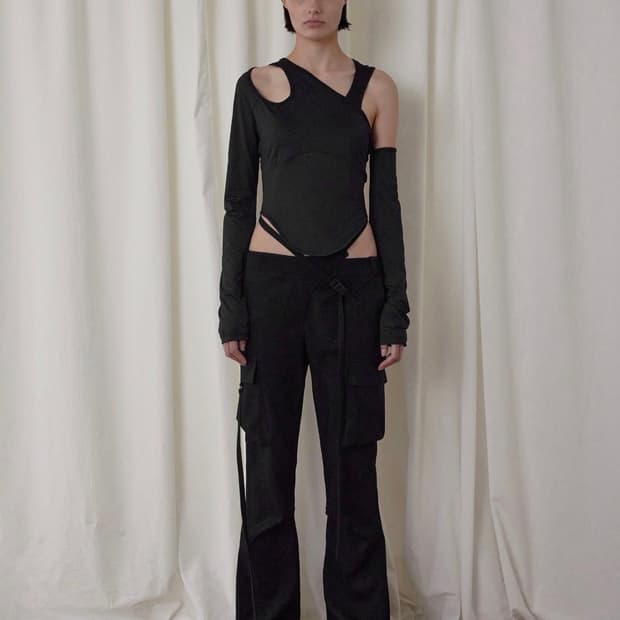 cut-out mixed top