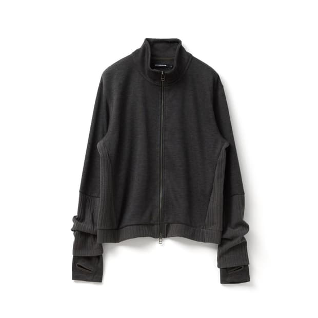 해칭룸 더블 슬리브 트랙 가디건 다크 카키