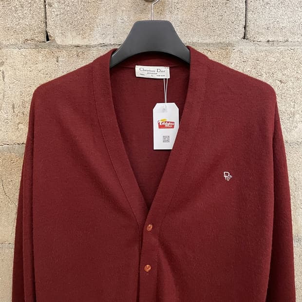 디올 로고 코튼 가디건