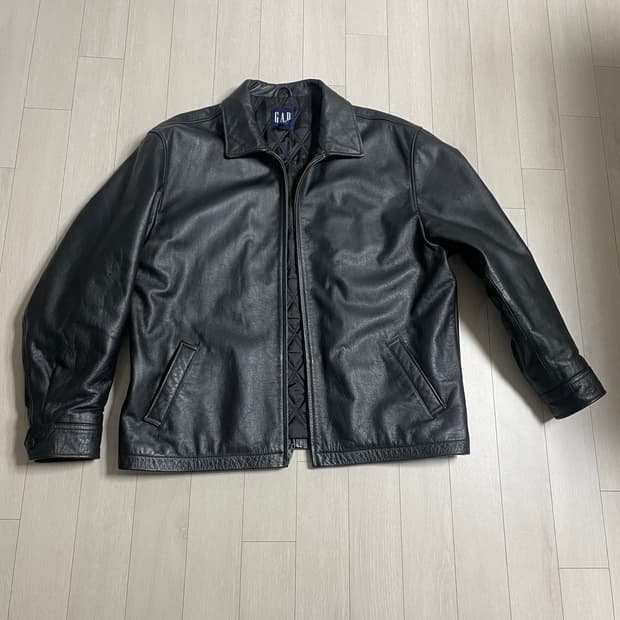 올드 갭 레더 자켓 XL