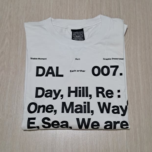 더트 OUR DAILY LONG SLEEVE TEE (WHITE)