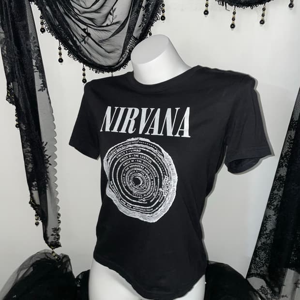 너바나 밴드티 락 반팔 nirvana 