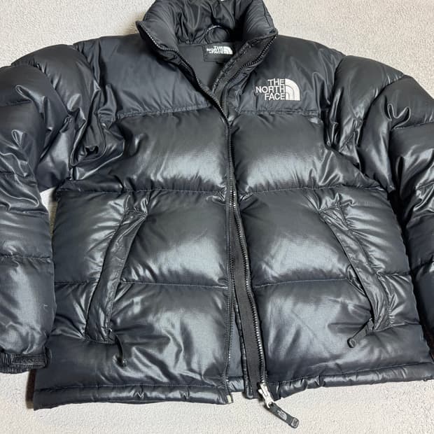 [s100] 노스페이스 눕시 700필 구형 og 블랙 패딩 