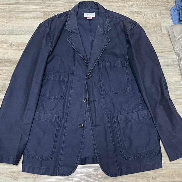 에스피오나지 백사틴 워크자켓 네이비 컬러 m