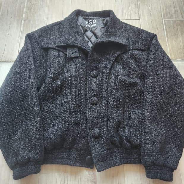 ESC Studio 트위드 블루종 자켓 (L정도)