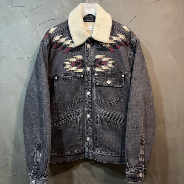 [36] ISABEL MARANT 이자벨 마랑 데님 쉐르파 자켓