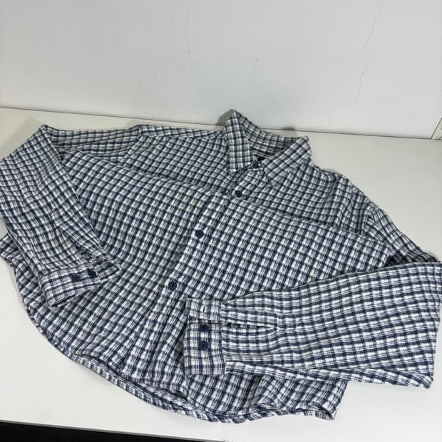 100 L LEE 리 투포켓 오버핏 체크 셔츠 남방