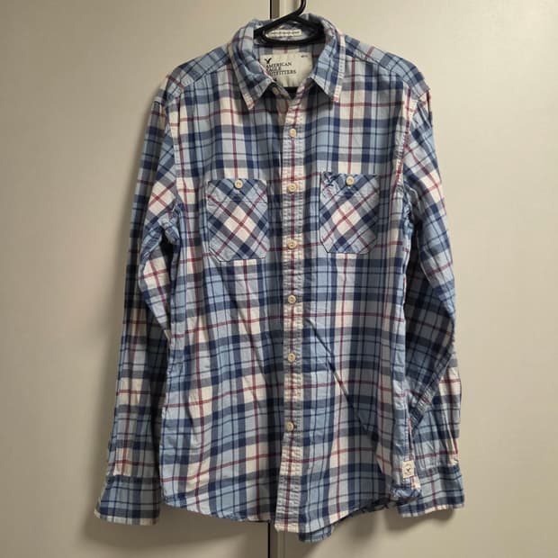 American Eagle 빈티지 체크 셔츠 L(100)