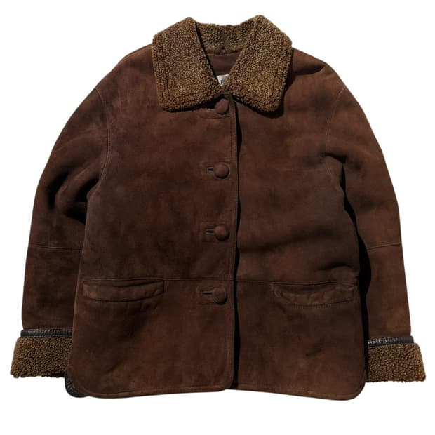 Cleopatra 램스킨 시어링 무스탕 싱글 자켓