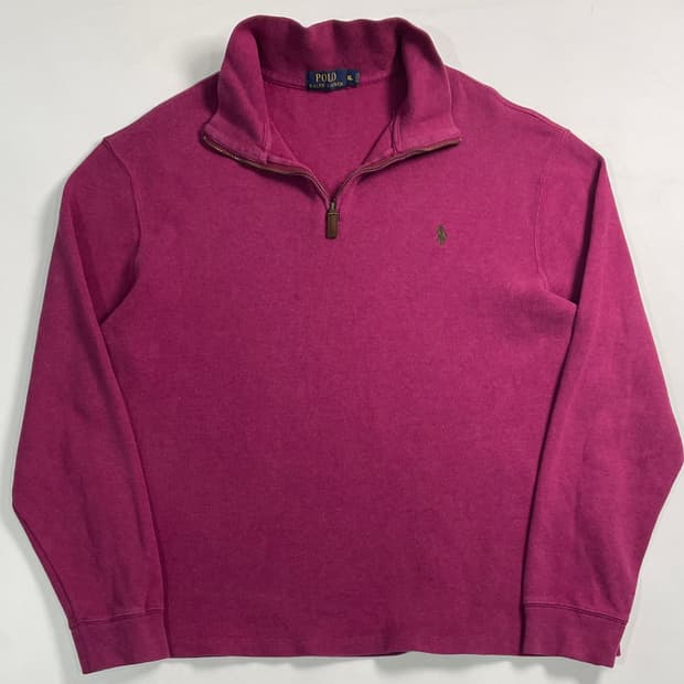 폴로 랄프로렌 퍼플 반집업
