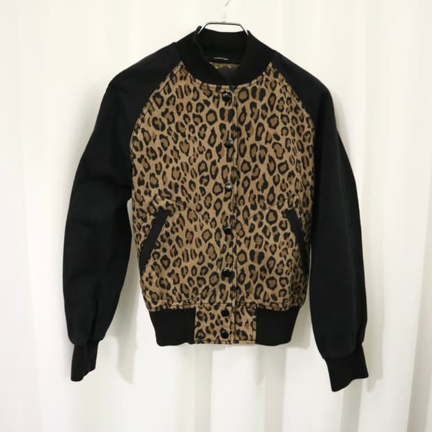 R13 leopard bomber jacket