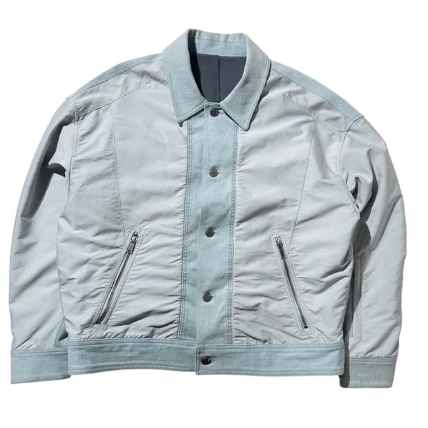 시스템옴므 데님 플라이트 봄버 자켓