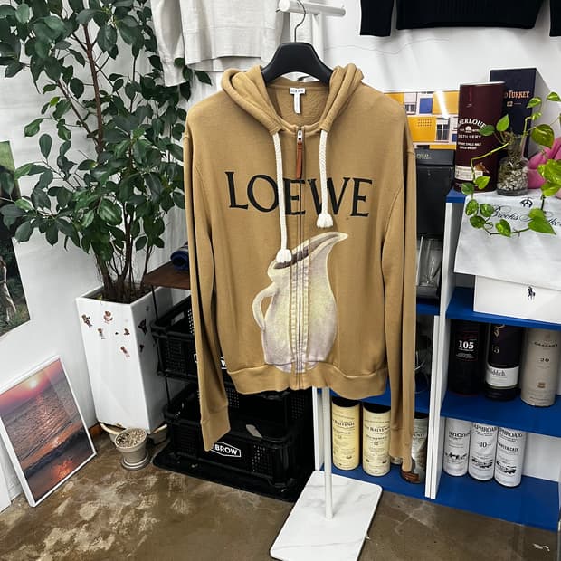 로에베 프린팅 후드집업 M