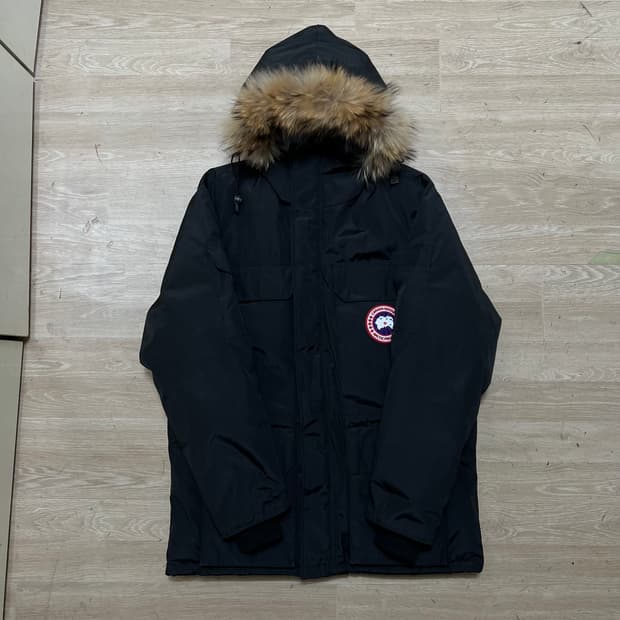 캐나다구스 여성 덕다운 퍼후드 익스페디션 파카 패딩 [네이비] XS/85