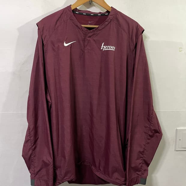 KBO 나이키 히어로즈 선수지급용 긴팔웜업 바람막이 2XL