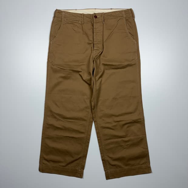 (34) 풀카운트 와이드 오피서 치노 팬츠