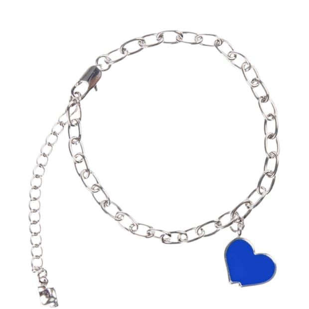 아더에러 트윈 하트 팔찌 실버