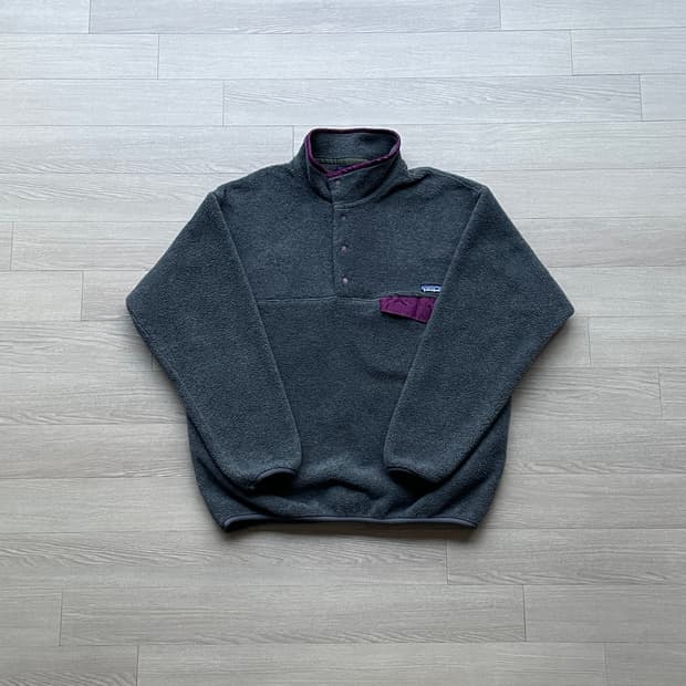 90s 파타고니아 신칠라 스노우리스 그레이 퍼플 눈없산