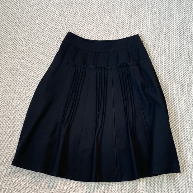 소니아리키엘 플리츠 울 스커트 