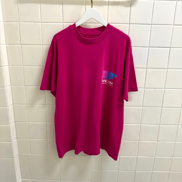 90s INACOM 마라톤 싱글 스티치 티셔츠