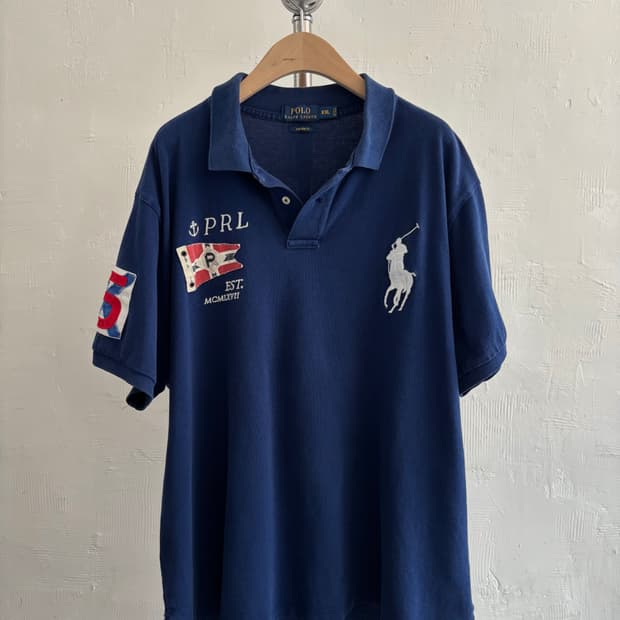 Polo 폴로 랄프로렌 신형 PRL 블루 빅포니 카라티