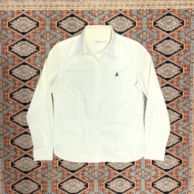 빈폴 화이트 코튼 셔츠 남방 여성95