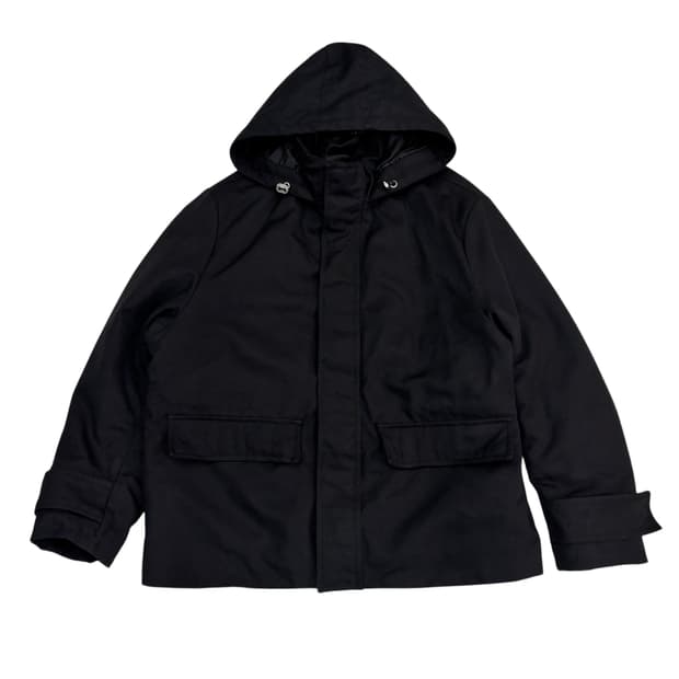 자라 블랙 후디드 자켓