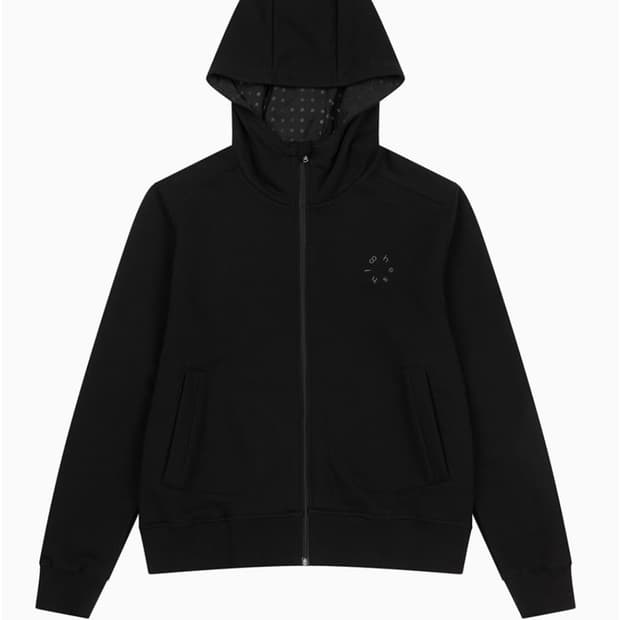 오헤시오 도트 후드집업 블랙 DOT HOODED ZIP-UP