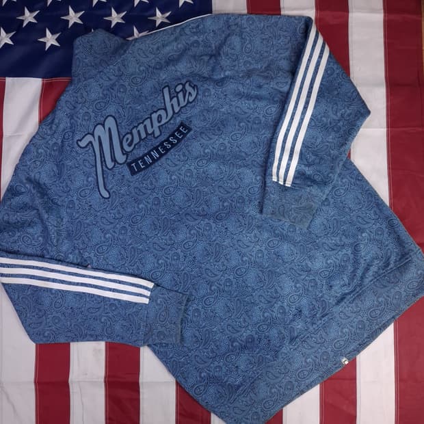 오리지날 아디다스 페이즐리 멤피스 트랙탑 져지