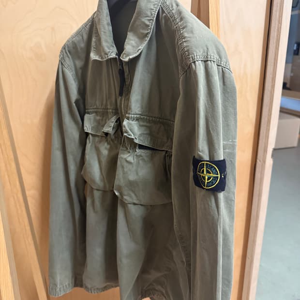 스톤아일랜드 오버셔츠 카키