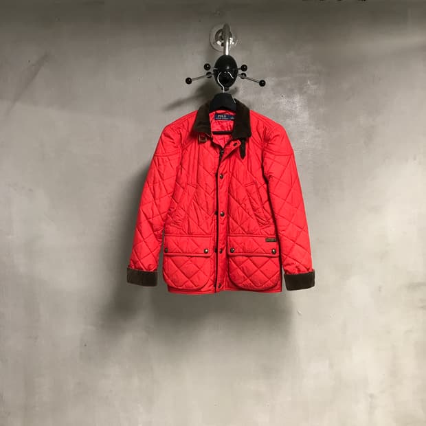 폴로 랄프로렌 퀄팅 자켓 레드 XS(W)