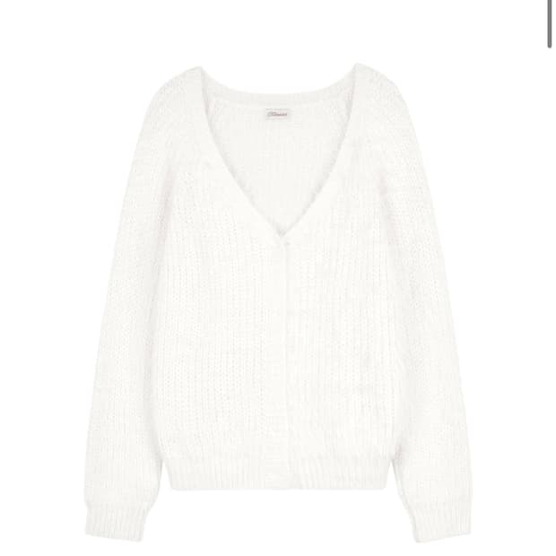 새상품 클리시어 슈가플럼 가디건