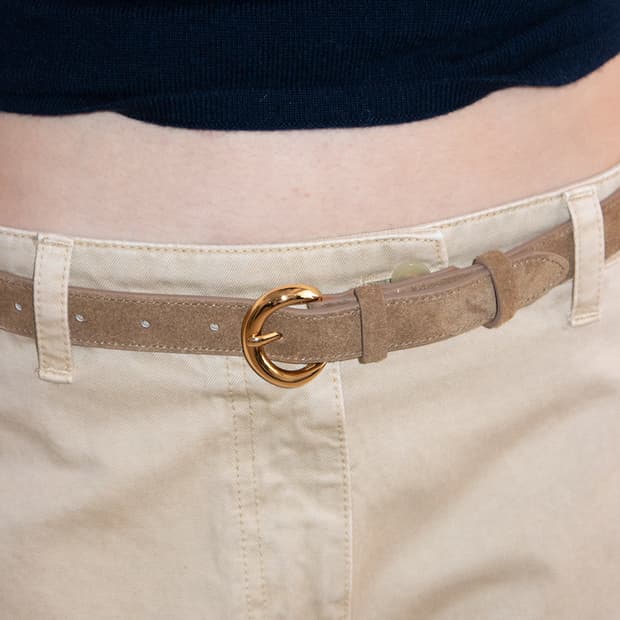 EHRE LEATHER BELT 에레 카멜 벨트