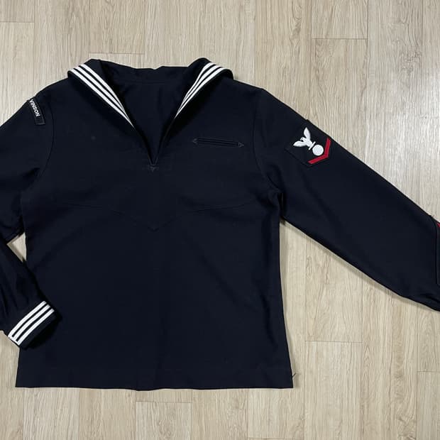 95) 미군 미해군 리버서블 풀패치 세일러 셔츠(데드스탁)