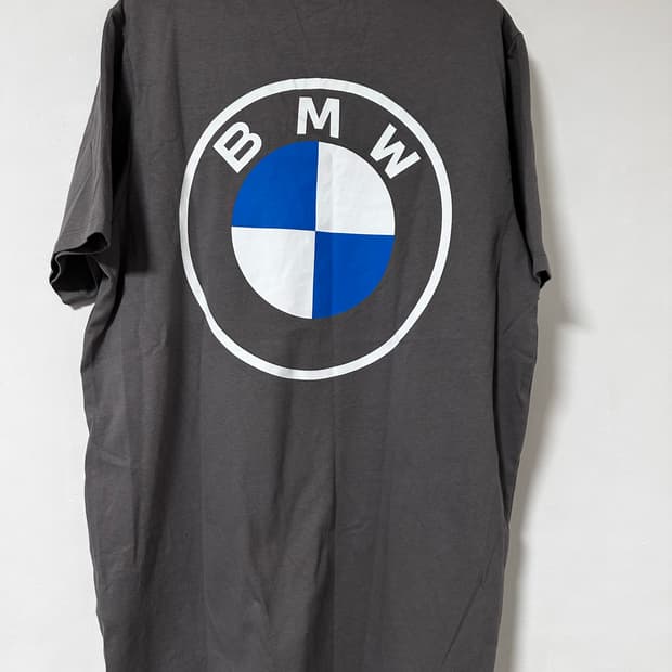 BMW 로고 반팔티 남성 그레이 반팔